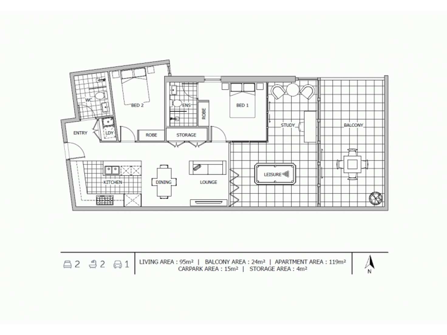 Floorplan of Homely unit listing, 806/18 Footbridge Boulevard, Wentworth Point NSW 2127
