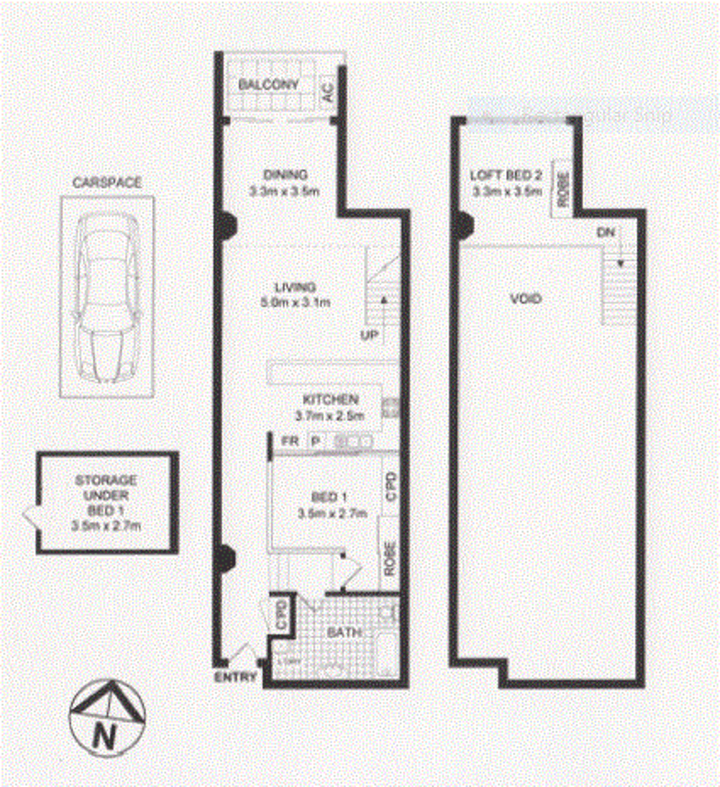 Floorplan of Homely unit listing, 108/1 Missenden Road, Camperdown NSW 2050