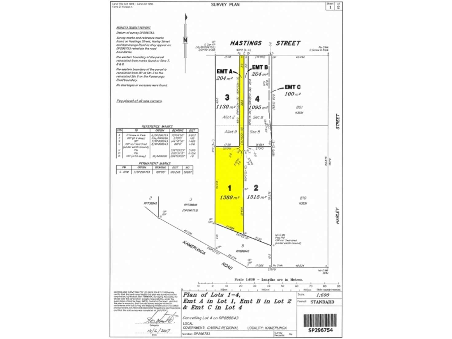 Floorplan of Homely residentialLand listing, 7B Hastings Street, Kamerunga QLD 4870
