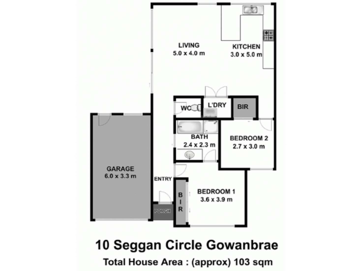Floorplan of Homely house listing, 10 Seggan Circle, Gowanbrae VIC 3043