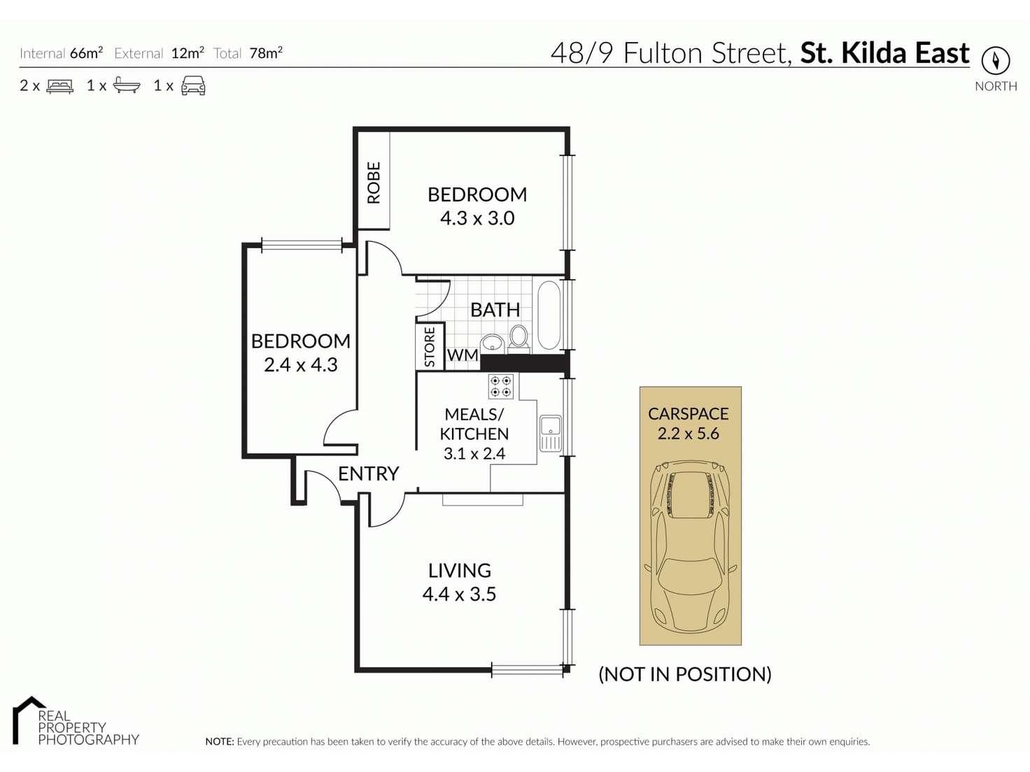 Floorplan of Homely unit listing, 48/9 Fulton Street, St Kilda East VIC 3183