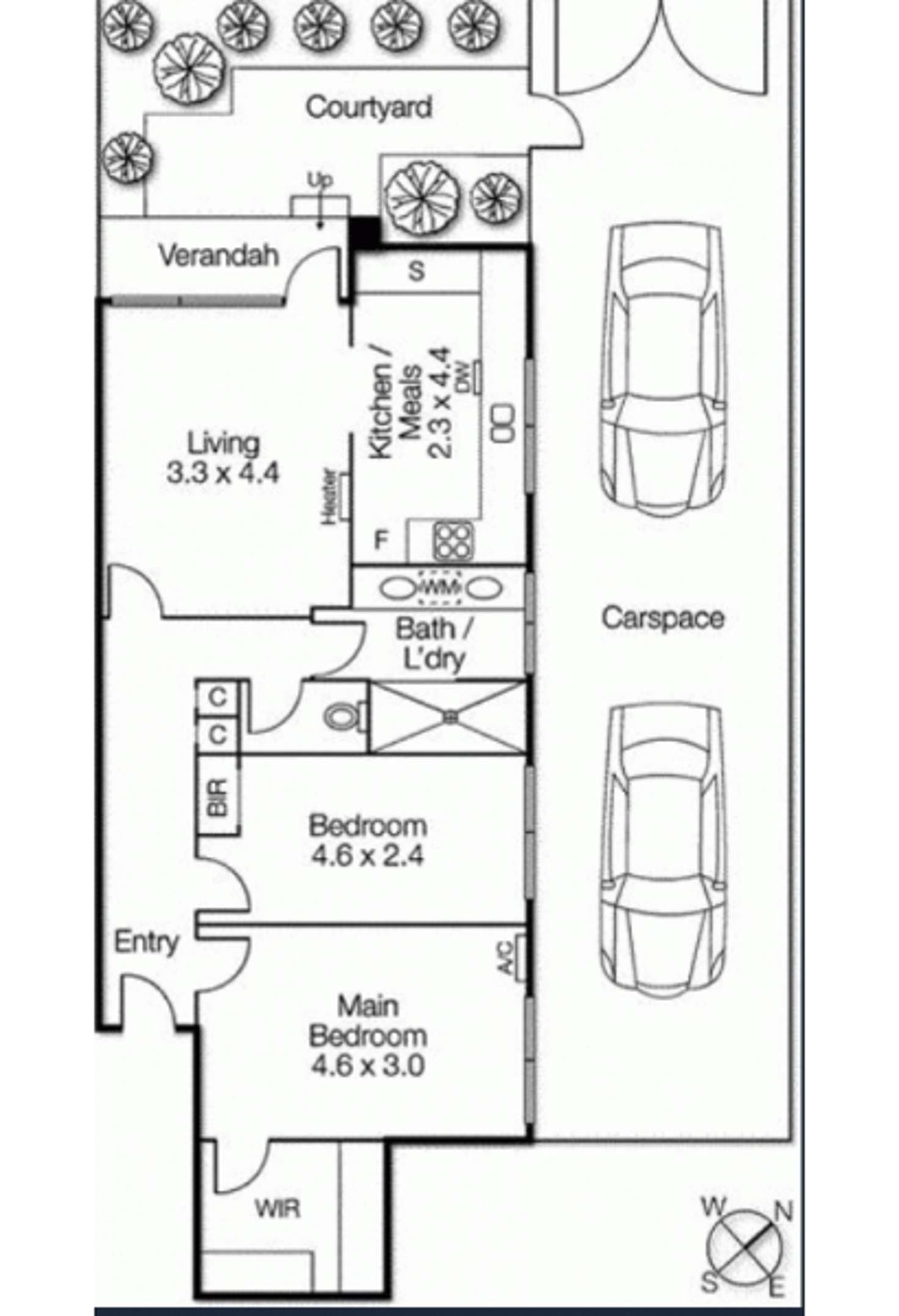 Floorplan of Homely apartment listing, 2/15 Burnett Street, St Kilda VIC 3182