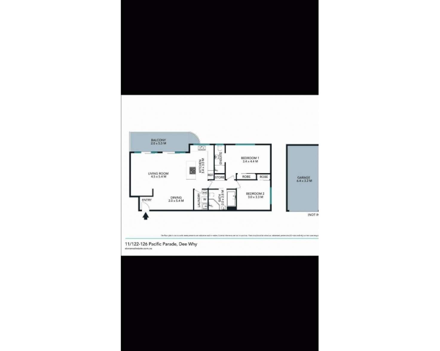 Floorplan of Homely apartment listing, 11/122-126 Pacific Parade, Dee Why NSW 2099