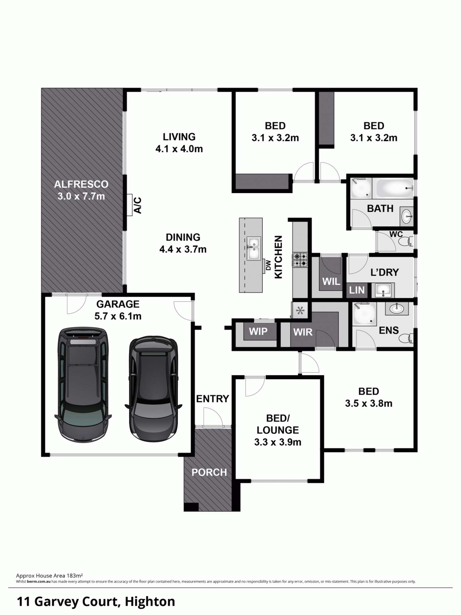 Floorplan of Homely house listing, 11 Garvey Court, Highton VIC 3216