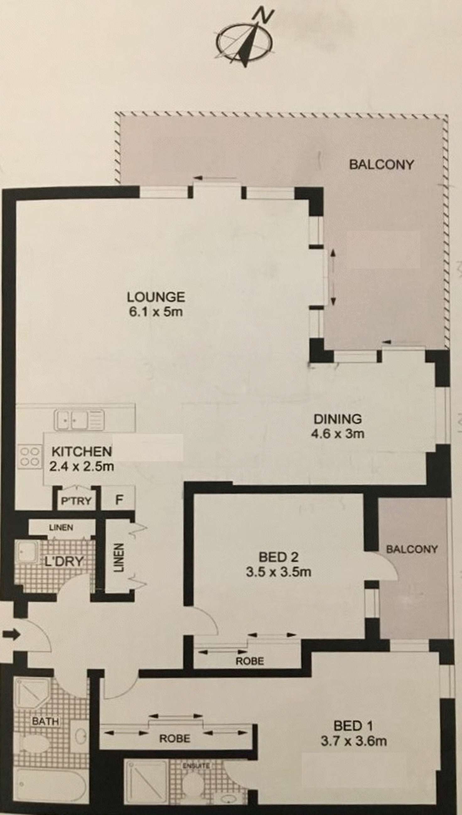 Floorplan of Homely apartment listing, 10/43 Lavender Avenue, Kellyville NSW 2155