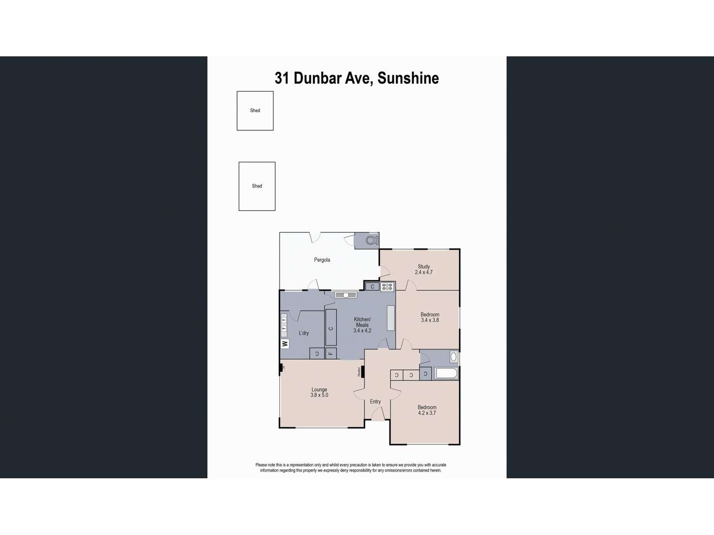 Floorplan of Homely house listing, 31 Dunbar Avenue, Sunshine VIC 3020