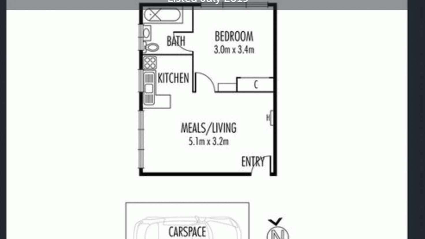 Floorplan of Homely apartment listing, Unit 1/446 Albion Street, Brunswick West VIC 3055