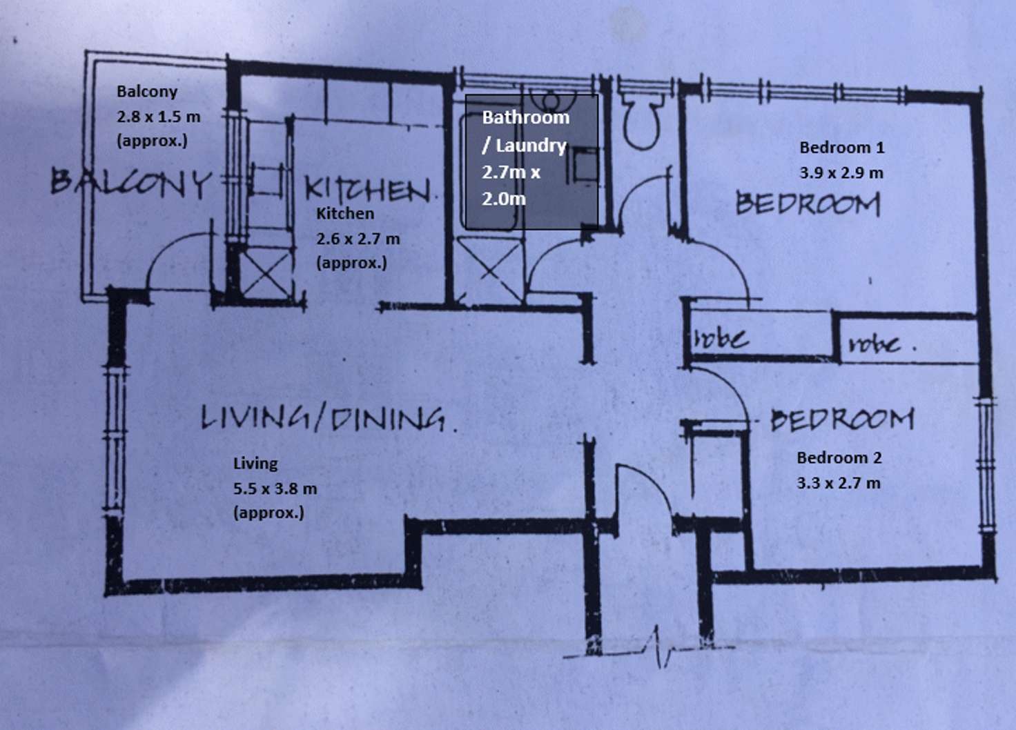 Floorplan of Homely apartment listing, 7/70 Park Street, St Kilda West VIC 3182