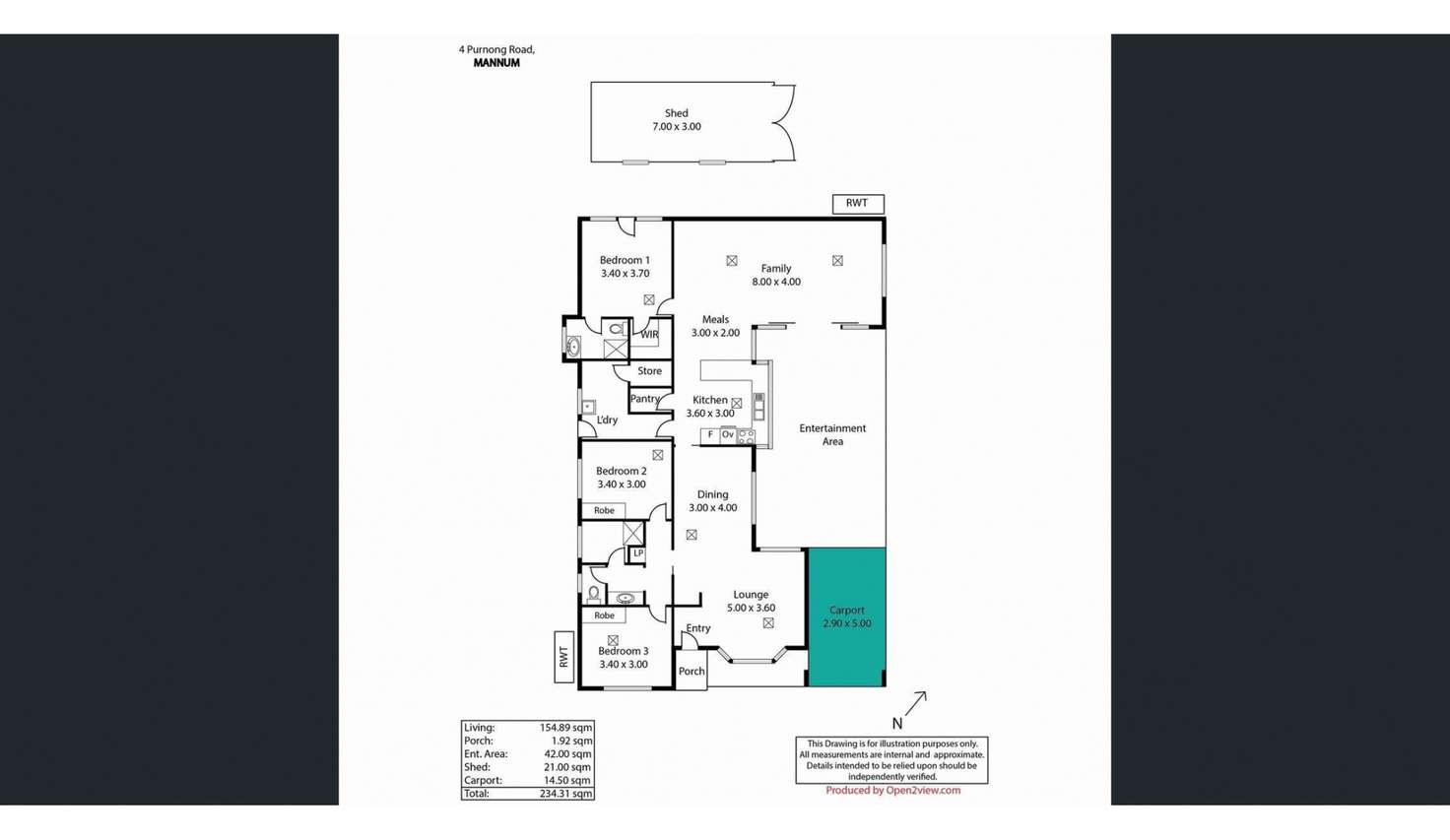 Floorplan of Homely house listing, 4 Purnong Road, Mannum SA 5238