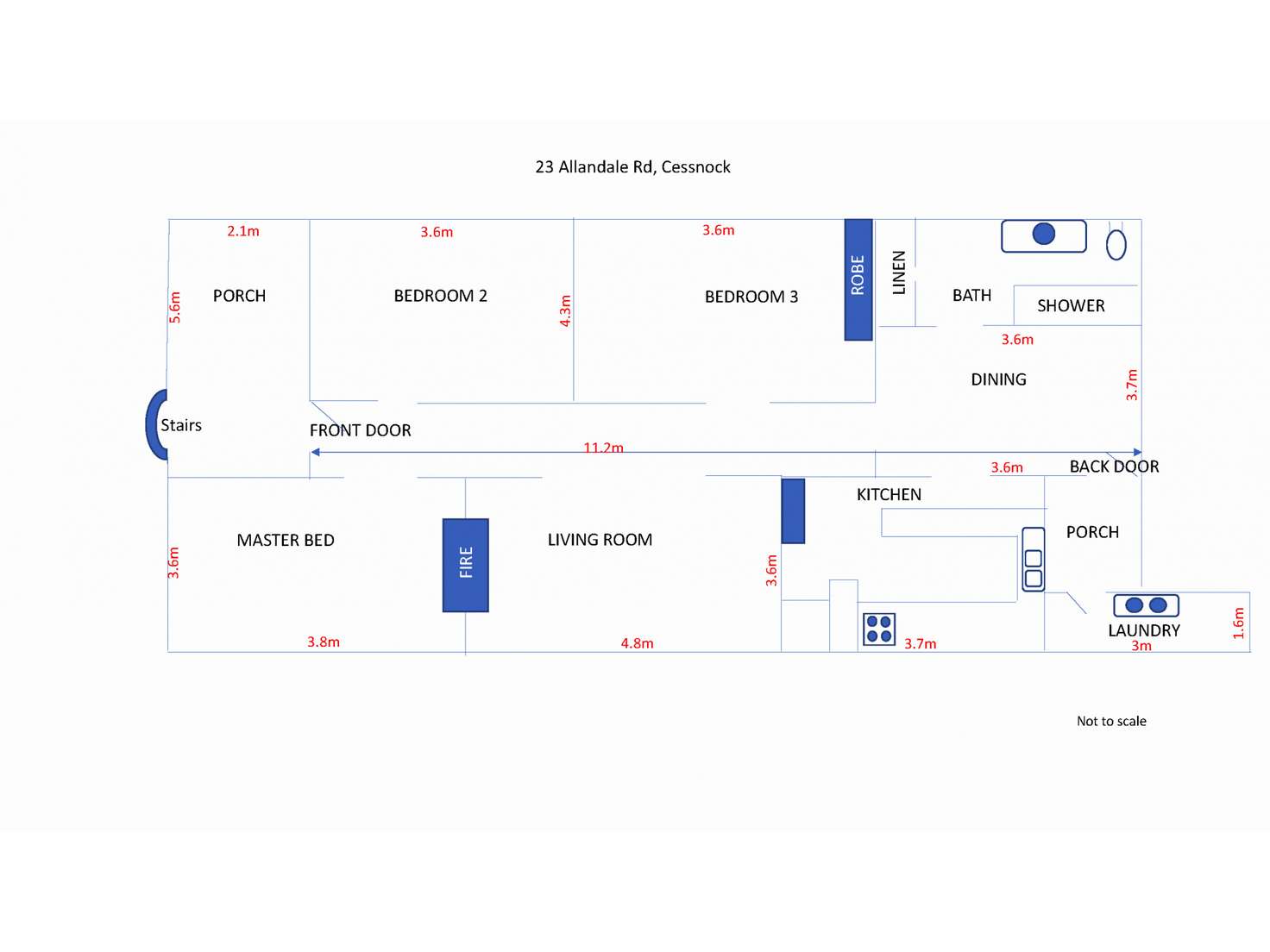 Floorplan of Homely house listing, 23 Allandale Road, Cessnock NSW 2325