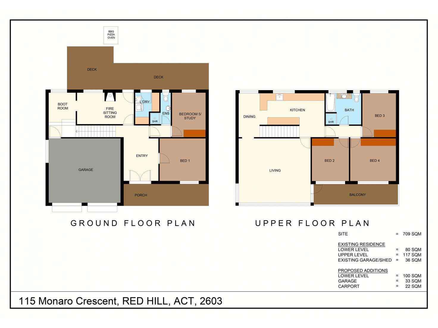 Floorplan of Homely house listing, 115 Monaro Crescent, Red Hill ACT 2603