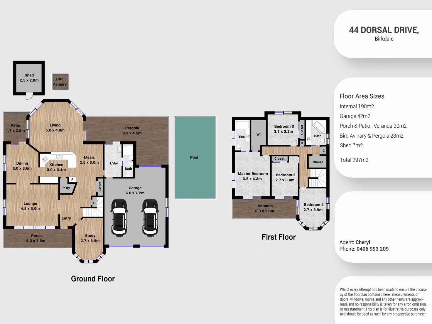 Floorplan of Homely house listing, 44 Dorsal Drive, Birkdale QLD 4159