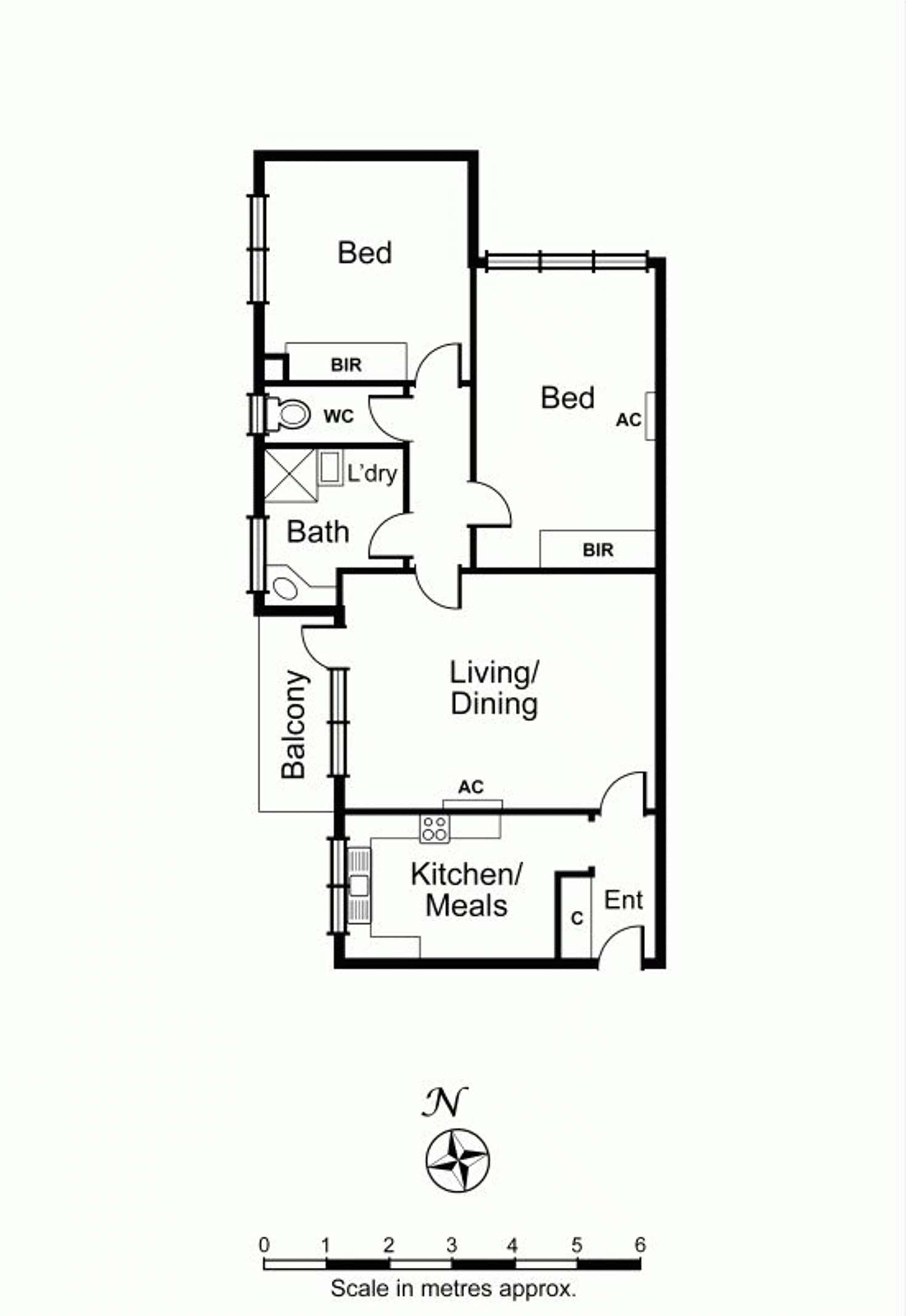 Floorplan of Homely apartment listing, 8/1529 Malvern Road, Glen Iris VIC 3146