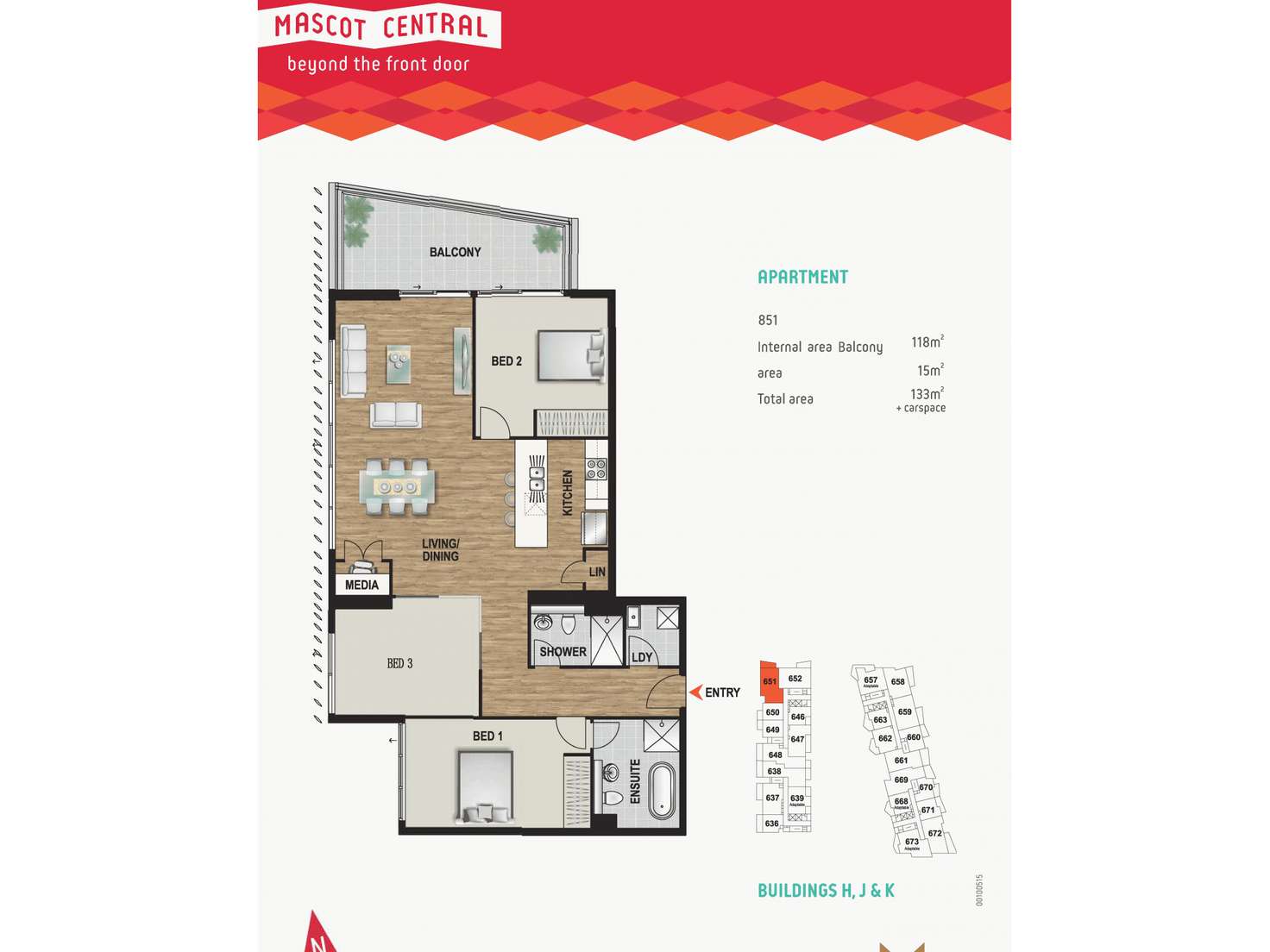 Floorplan of Homely apartment listing, 851/63 Church Avenue, Mascot NSW 2020