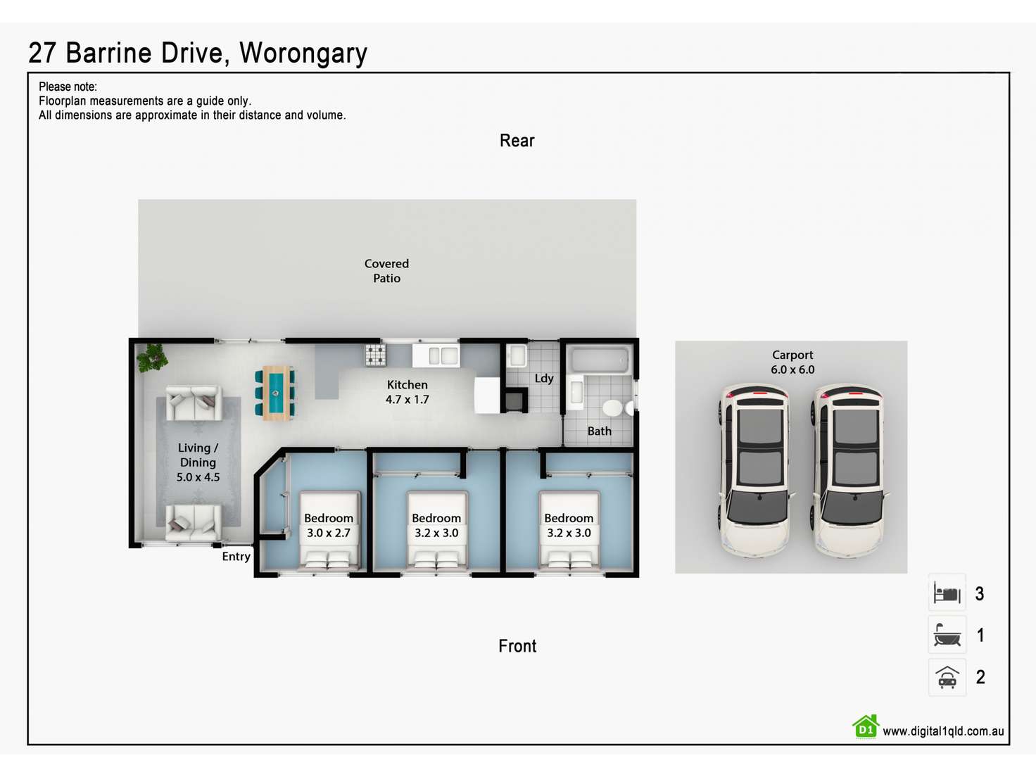 Floorplan of Homely house listing, 27 Barrine Drive, Worongary QLD 4213