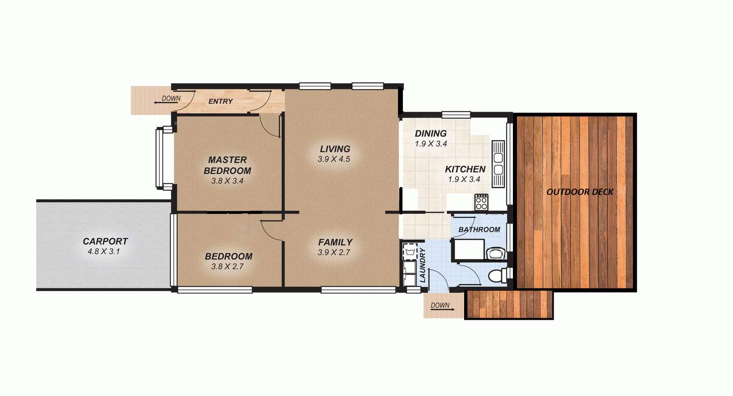 Floorplan of Homely house listing, 15 Forrest Street, Nudgee QLD 4014