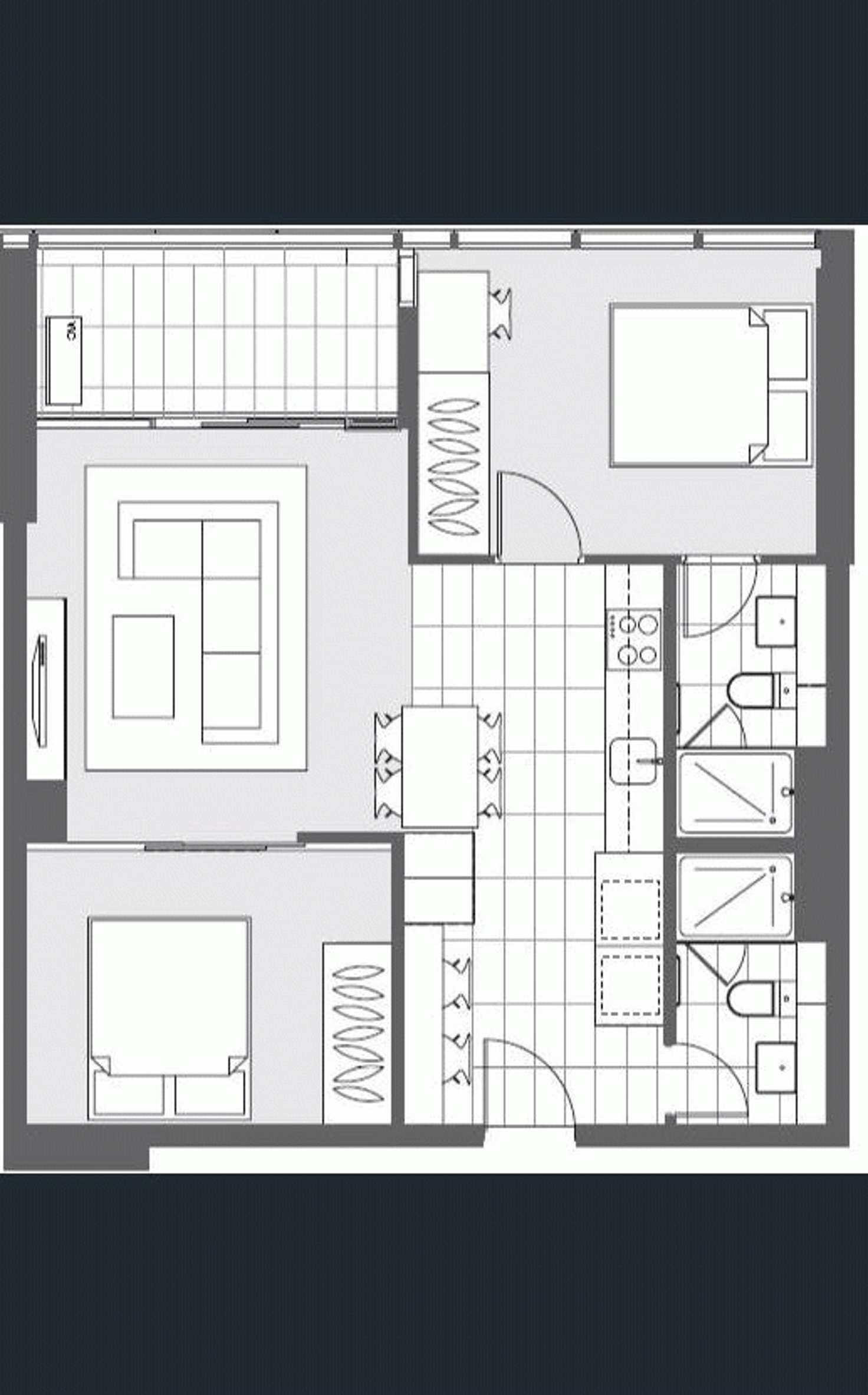 Floorplan of Homely apartment listing, 3811/639 Lonsdale Street, Melbourne VIC 3000
