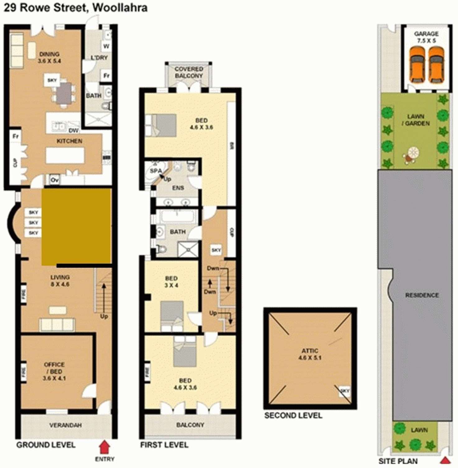 Floorplan of Homely house listing, 29 Rowe Street, Woollahra NSW 2025