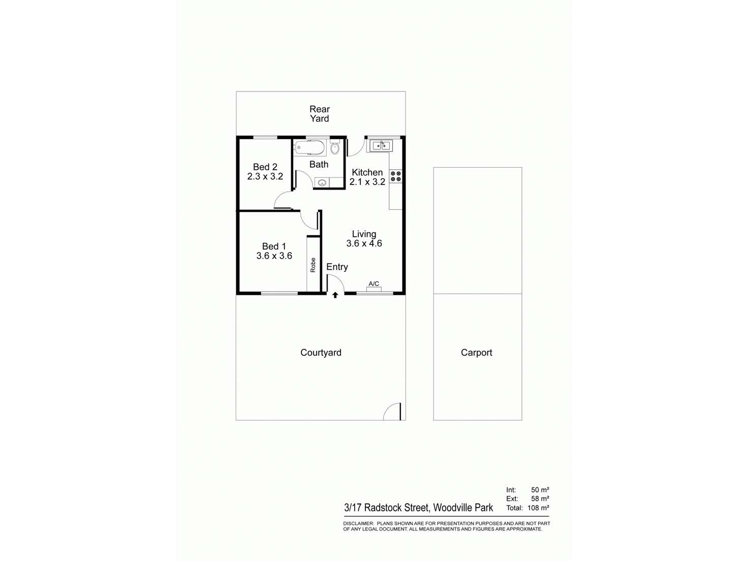 Floorplan of Homely flat listing, 17 Radstock Street, Woodville Park SA 5011