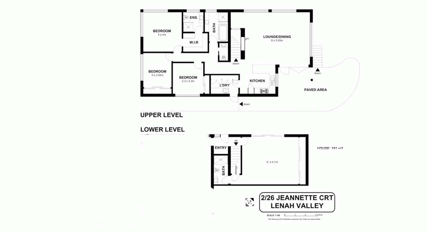 Floorplan of Homely townhouse listing, 2/26 Jeannette Court, Lenah Valley TAS 7008