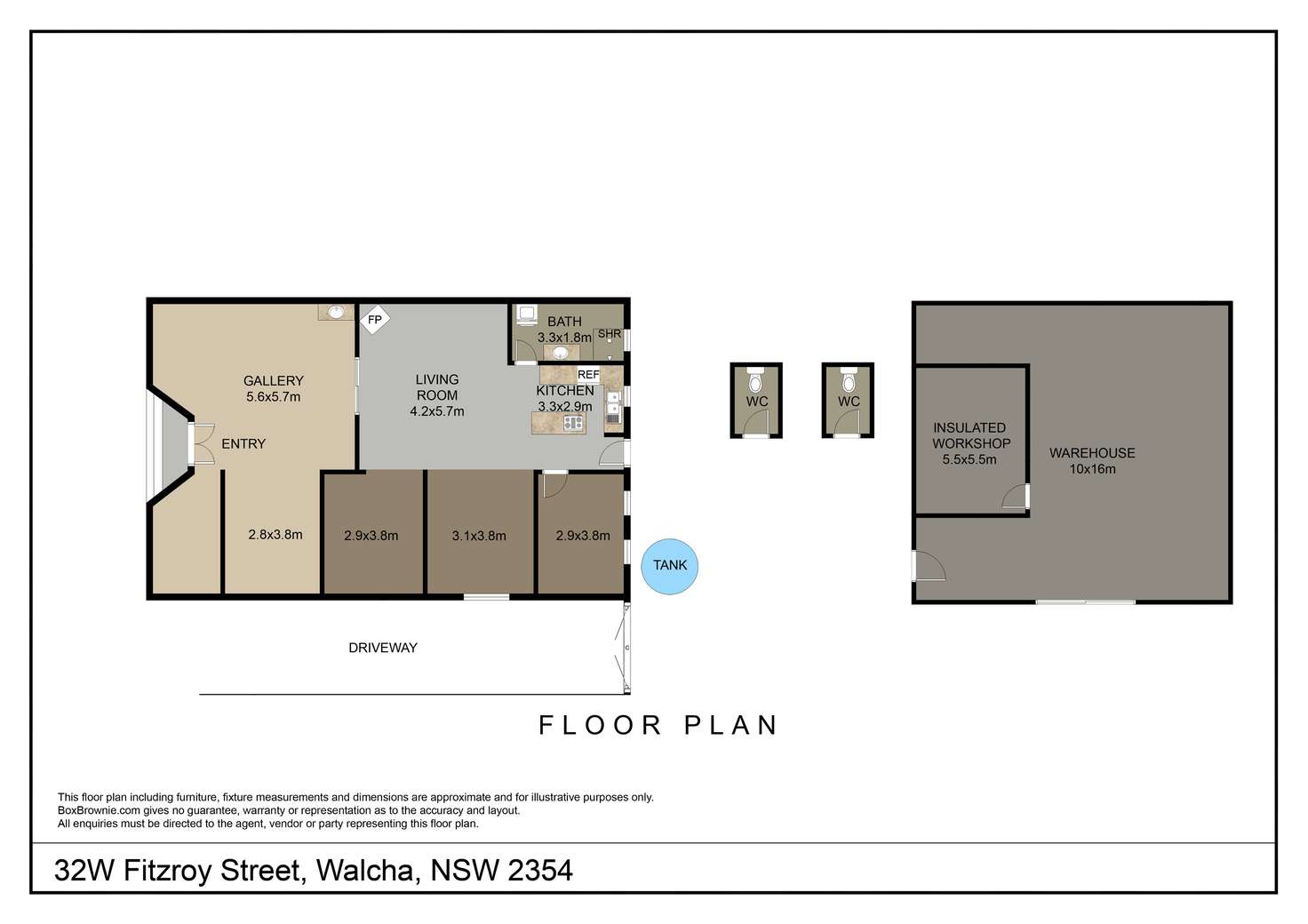Floorplan of Homely house listing, 32W FITZROY STREET, Walcha NSW 2354