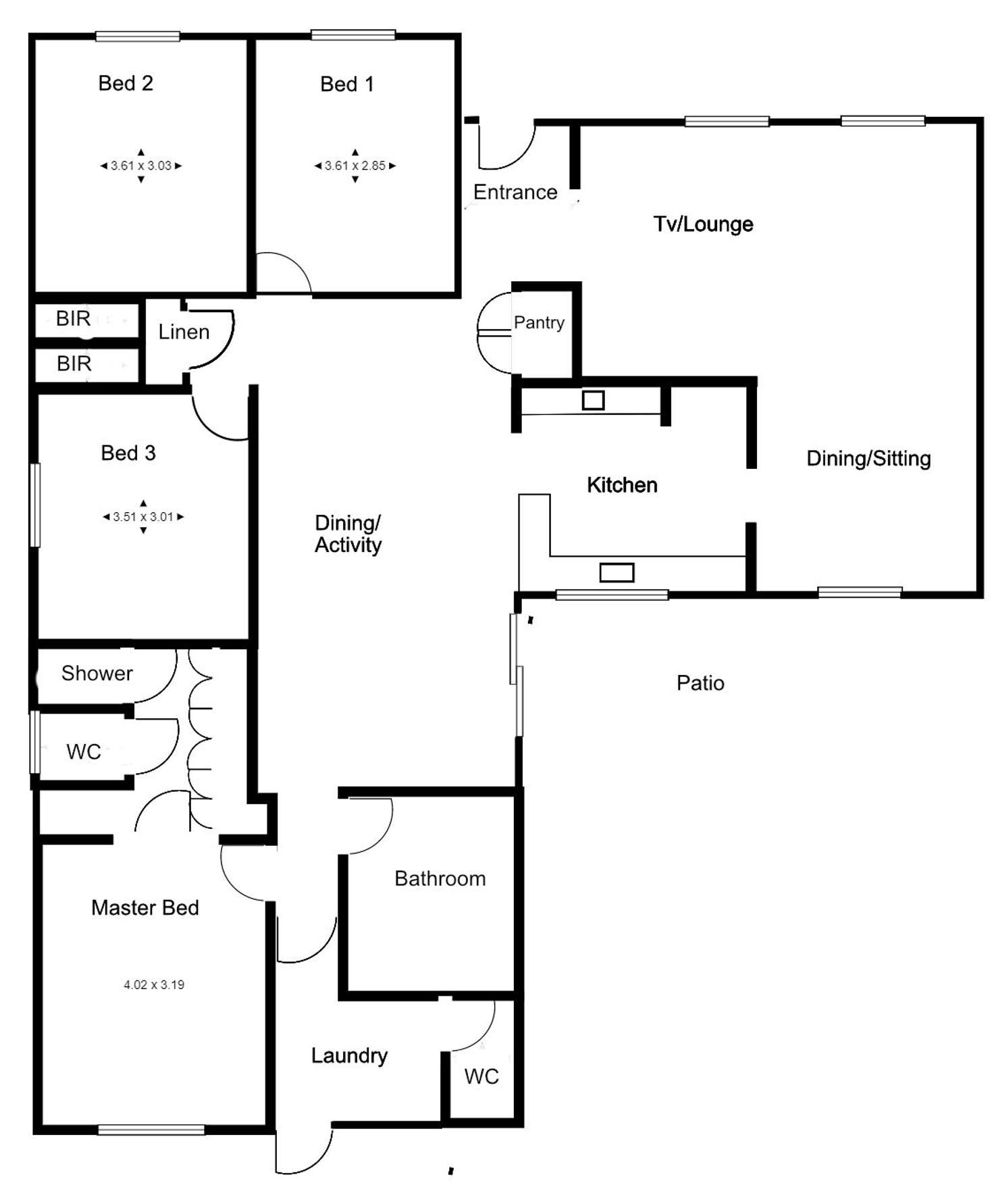 Floorplan of Homely house listing, 6 LANCIER PLACE, Rockingham WA 6168