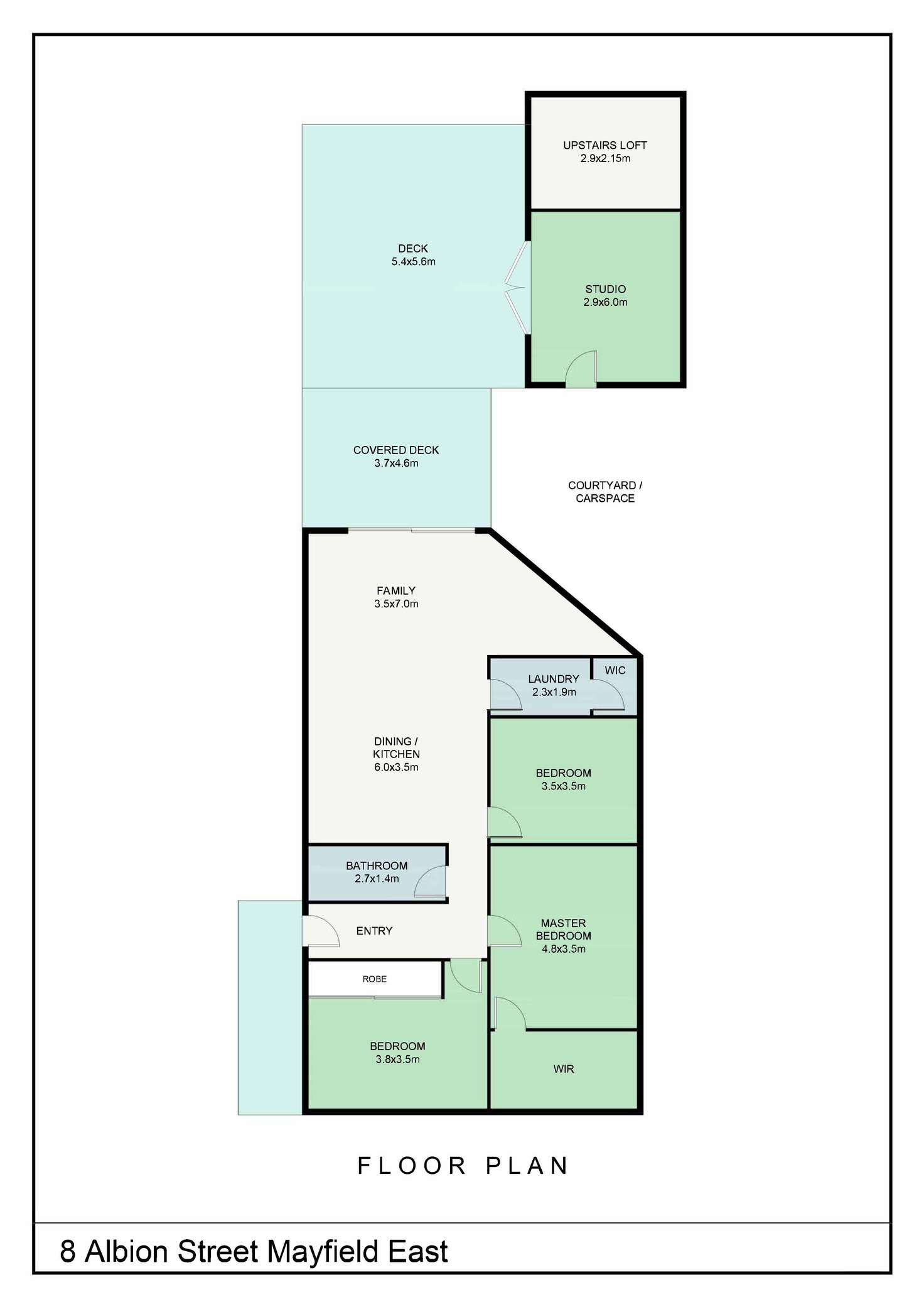 Floorplan of Homely house listing, 8 ALBION STREET, Mayfield East NSW 2304