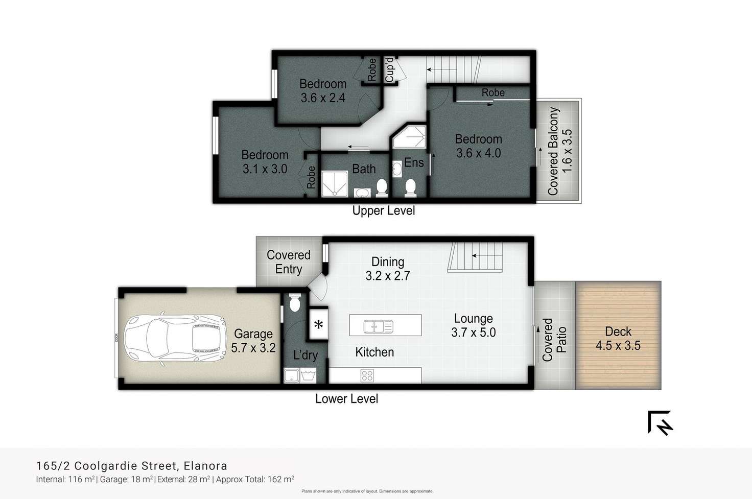 Floorplan of Homely townhouse listing, UNIT 165/2-10 COOLGARDIE STREET, Elanora QLD 4221