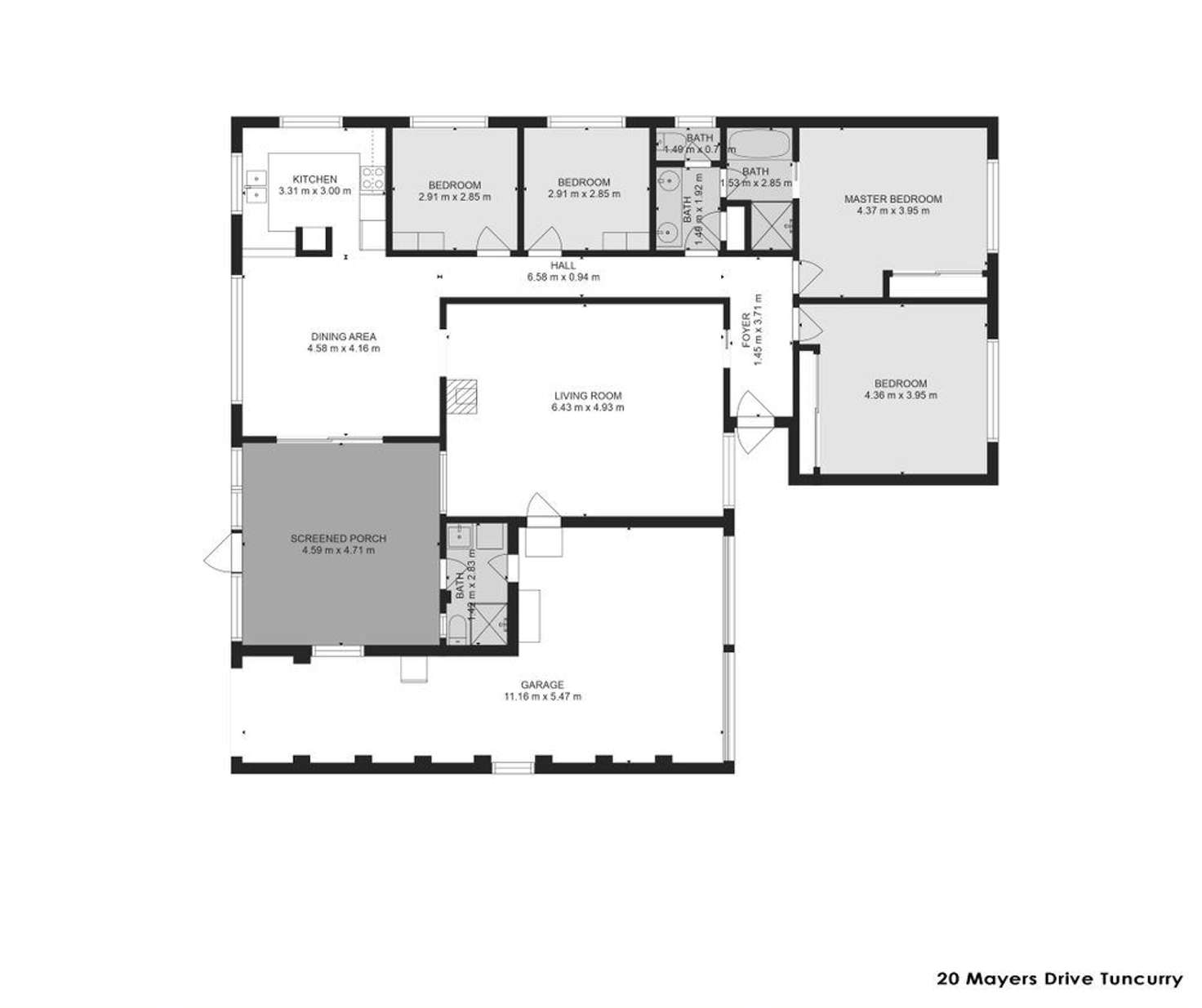 Floorplan of Homely house listing, 20 Mayers Drive, Tuncurry NSW 2428