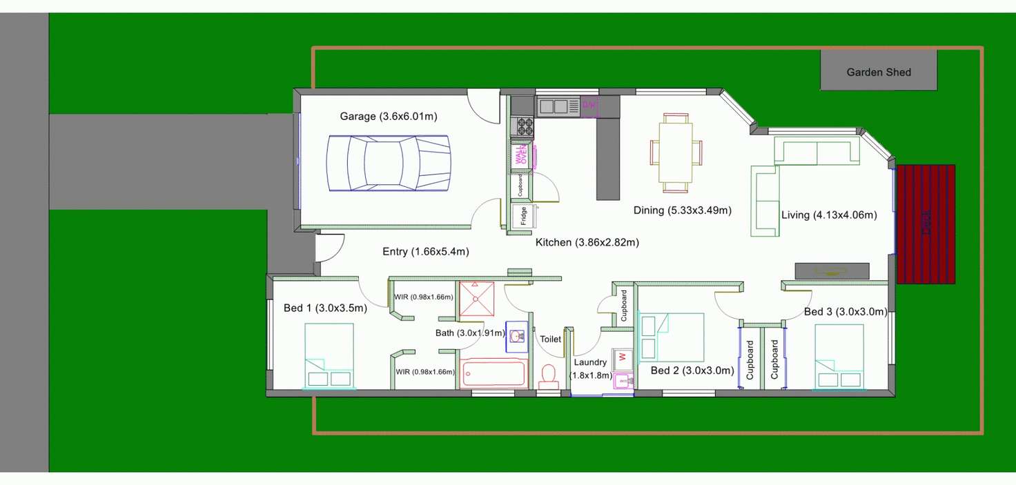 Floorplan of Homely house listing, 6 Bonito Place, Ballina NSW 2478