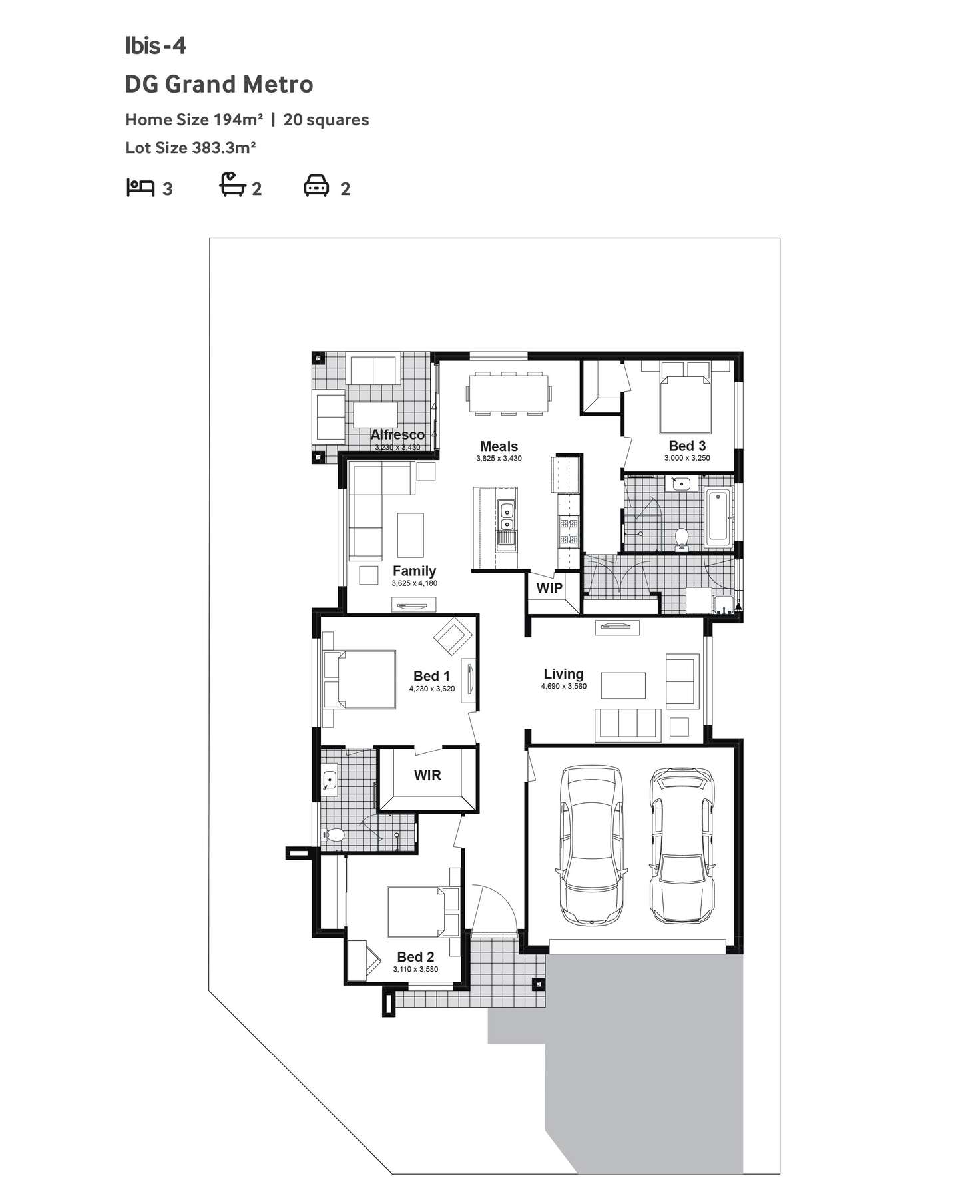 Floorplan of Homely house listing, Lot 407 Fennel Lane, Woongarrah NSW 2259