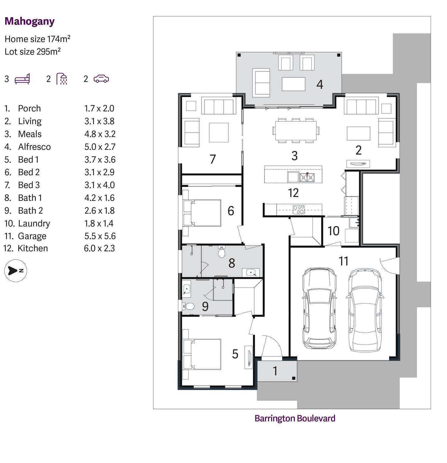 Floorplan of Homely house listing, Lot 57 Barrington Boulevard, Kendall NSW 2439