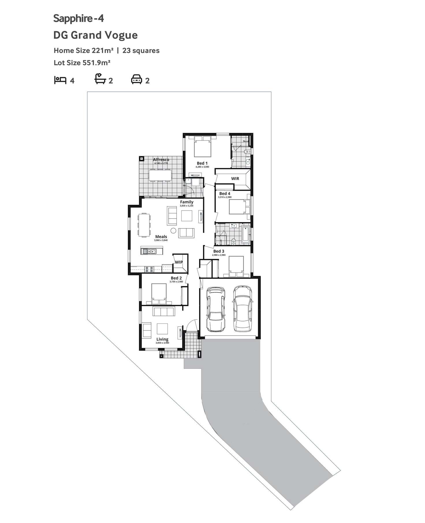 Floorplan of Homely house listing, Lot 327 Datura Lane, Woongarrah NSW 2259