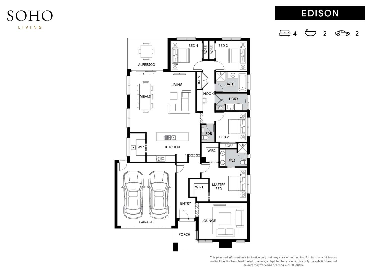 Floorplan of Homely house listing, 34422 Werriberri Street, Kalkallo VIC 3064