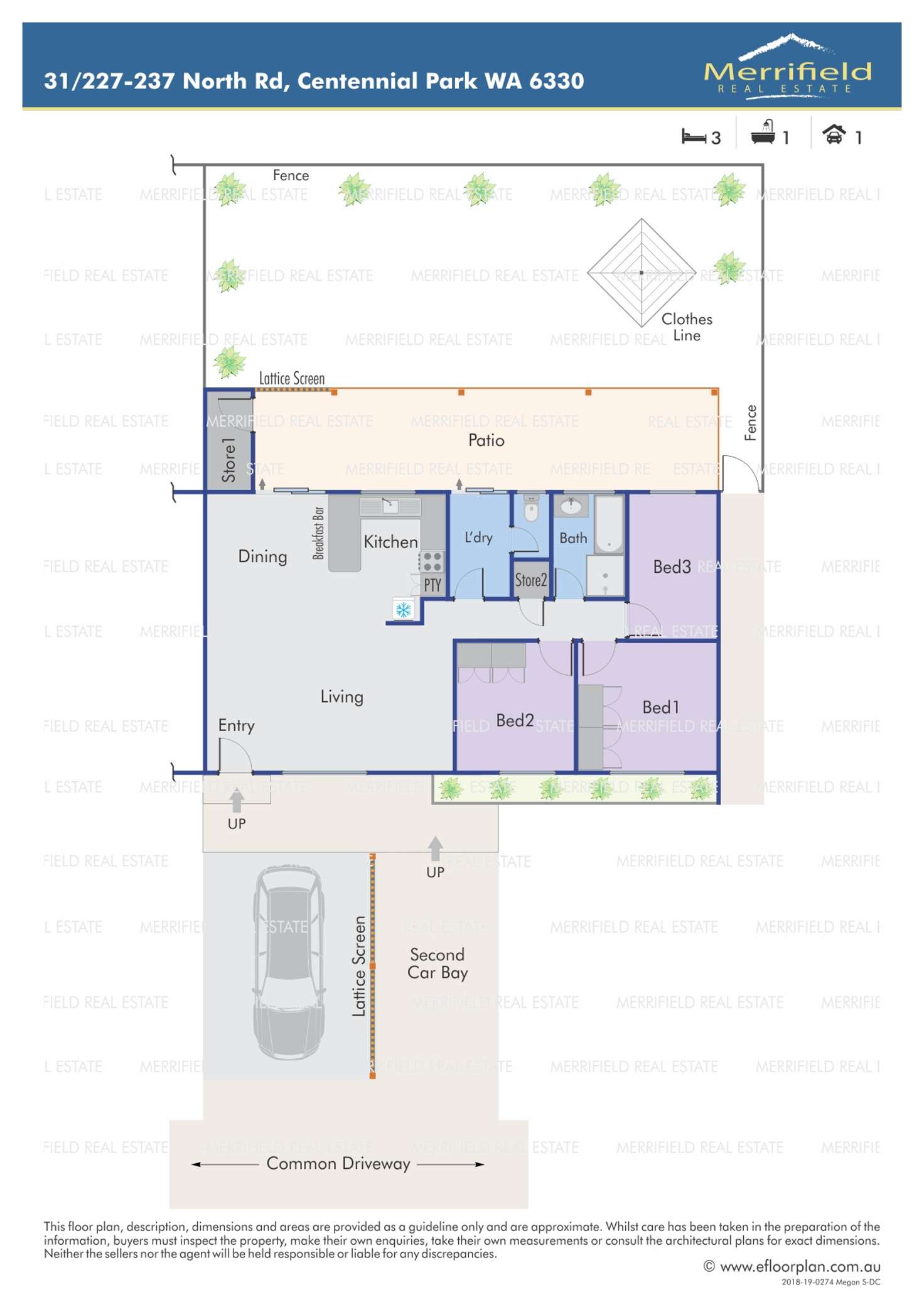 Floorplan of Homely unit listing, 31/227-237 North Road, Centennial Park WA 6330