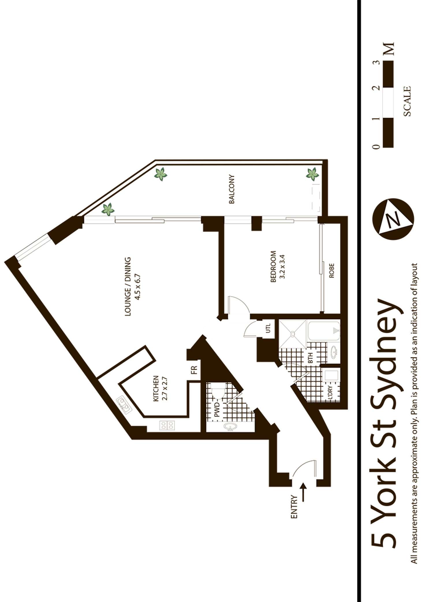 Floorplan of Homely apartment listing, 5 York Street, Sydney NSW 2000