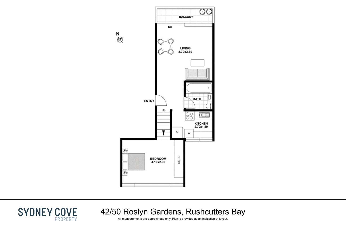 Floorplan of Homely apartment listing, 50 Roslyn Gardens, Rushcutters Bay NSW 2011
