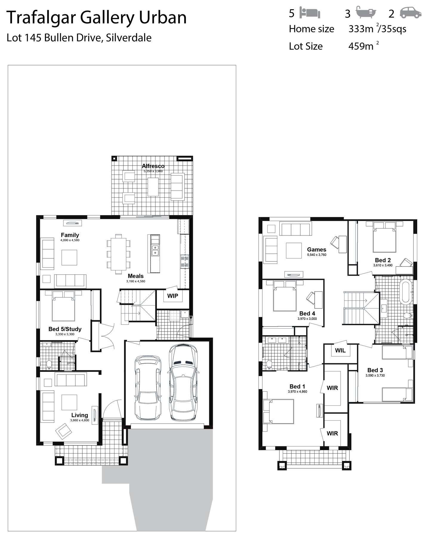 Floorplan of Homely house listing, Lot 145 Bullen Drive, Silverdale NSW 2752