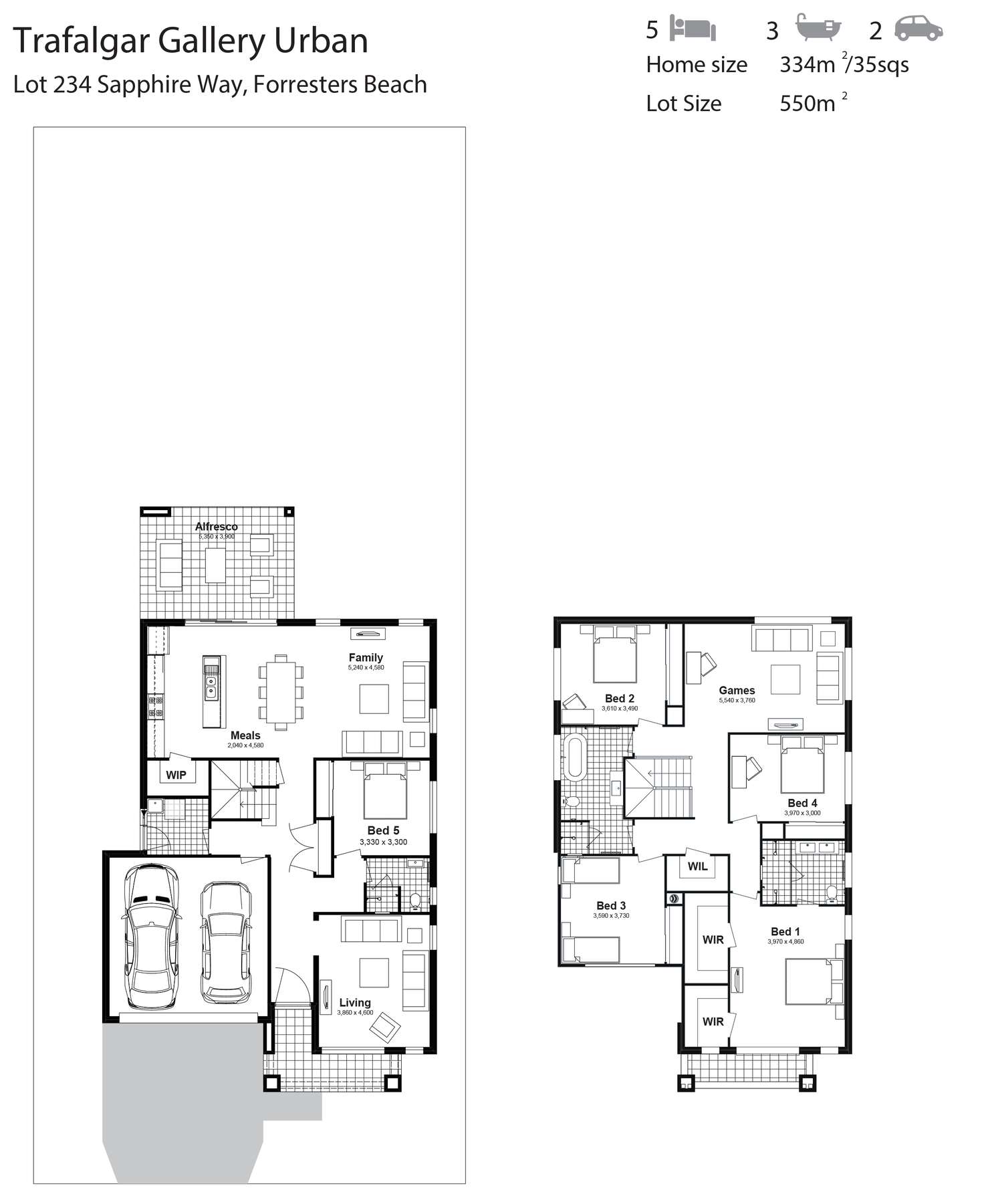 Floorplan of Homely house listing, Lot 234 Sapphire Way, Forresters Beach NSW 2260