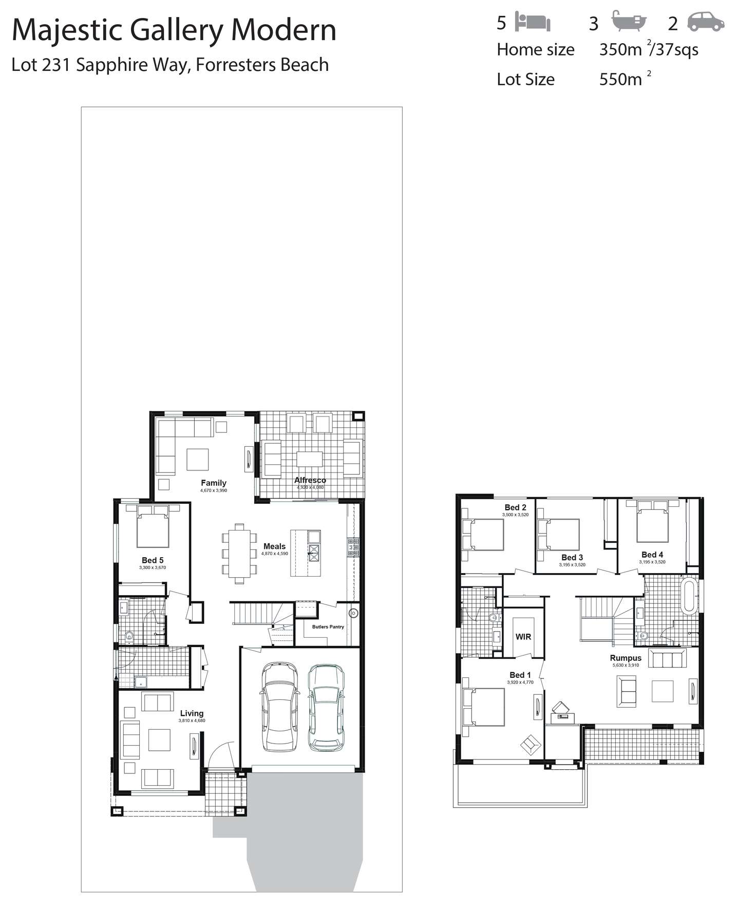 Floorplan of Homely house listing, Lot 231 Sapphire Way, Forresters Beach NSW 2260