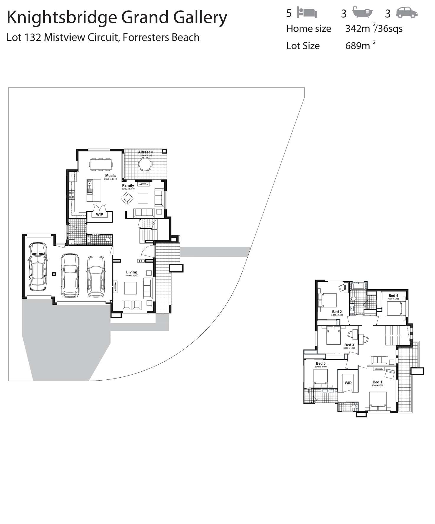 Floorplan of Homely house listing, Lot 132 Mistview Circuit, Forresters Beach NSW 2260