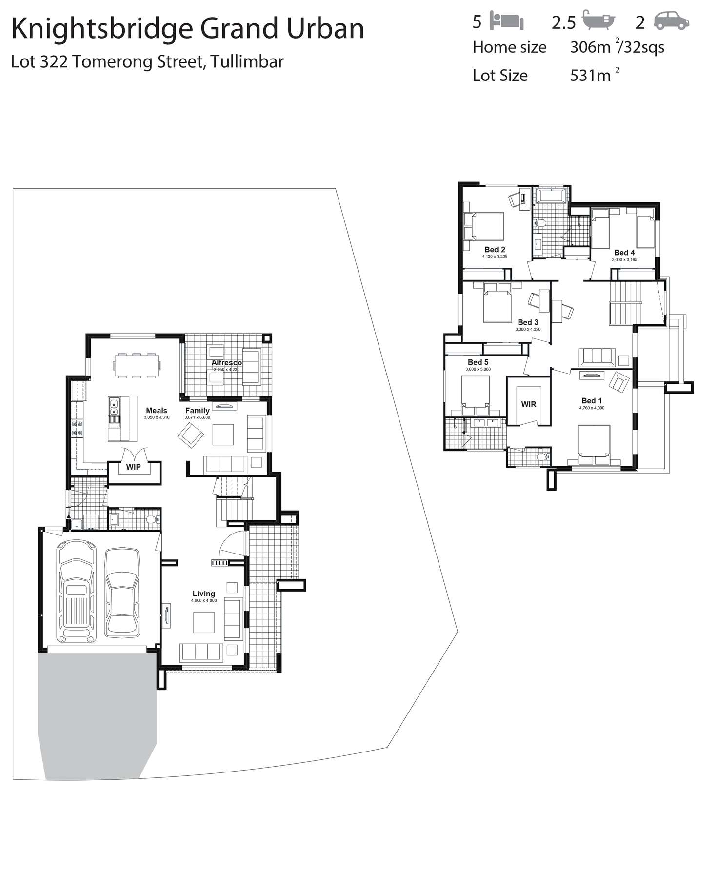 Floorplan of Homely house listing, Lot 322 Tomerong Street, Tullimbar NSW 2527