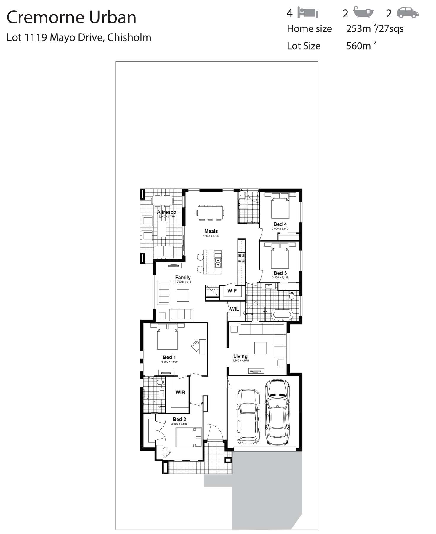 Floorplan of Homely house listing, Lot 1119 Mayo Crescent, Chisholm NSW 2322