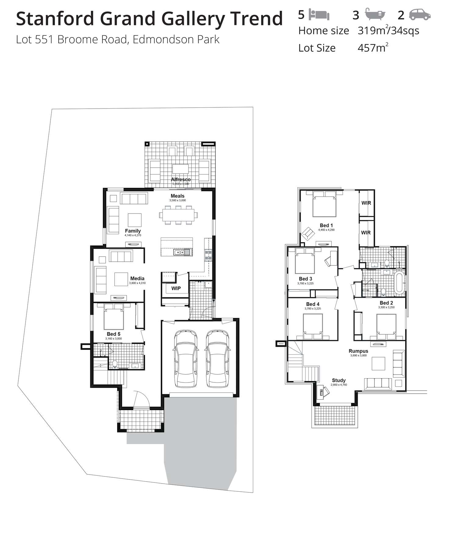 Floorplan of Homely house listing, Lot 551 Broome Road, Edmondson Park NSW 2174