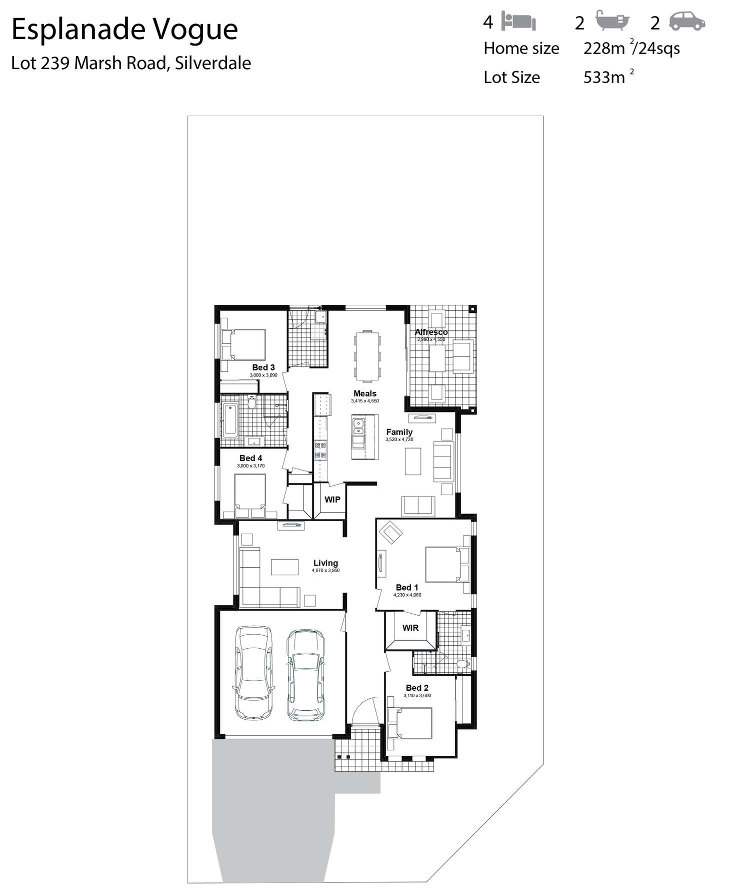 Floorplan of Homely house listing, Lot 239 Marsh Road, Silverdale NSW 2752