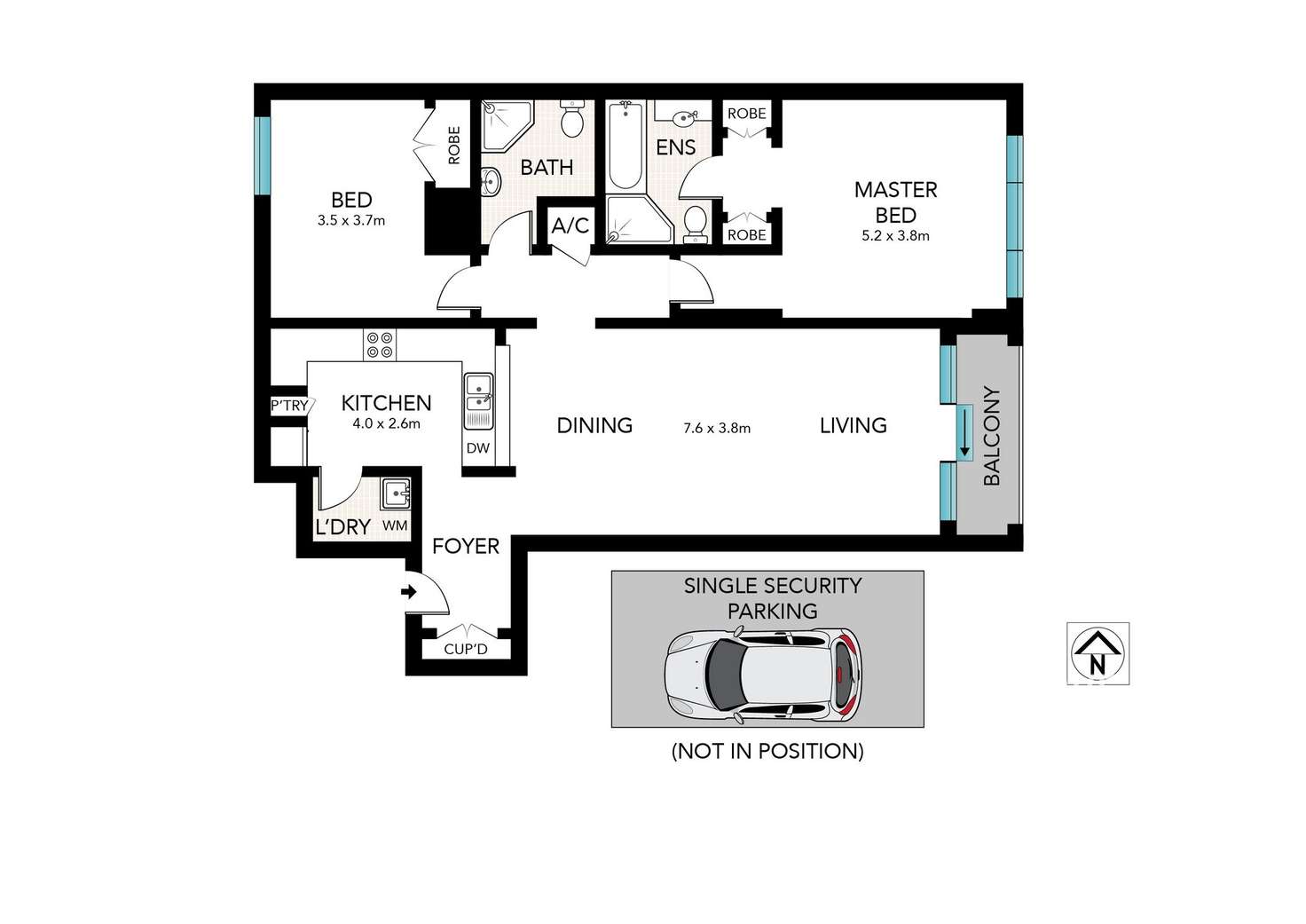 Floorplan of Homely apartment listing, 281 Elizabeth St, Sydney NSW 2000