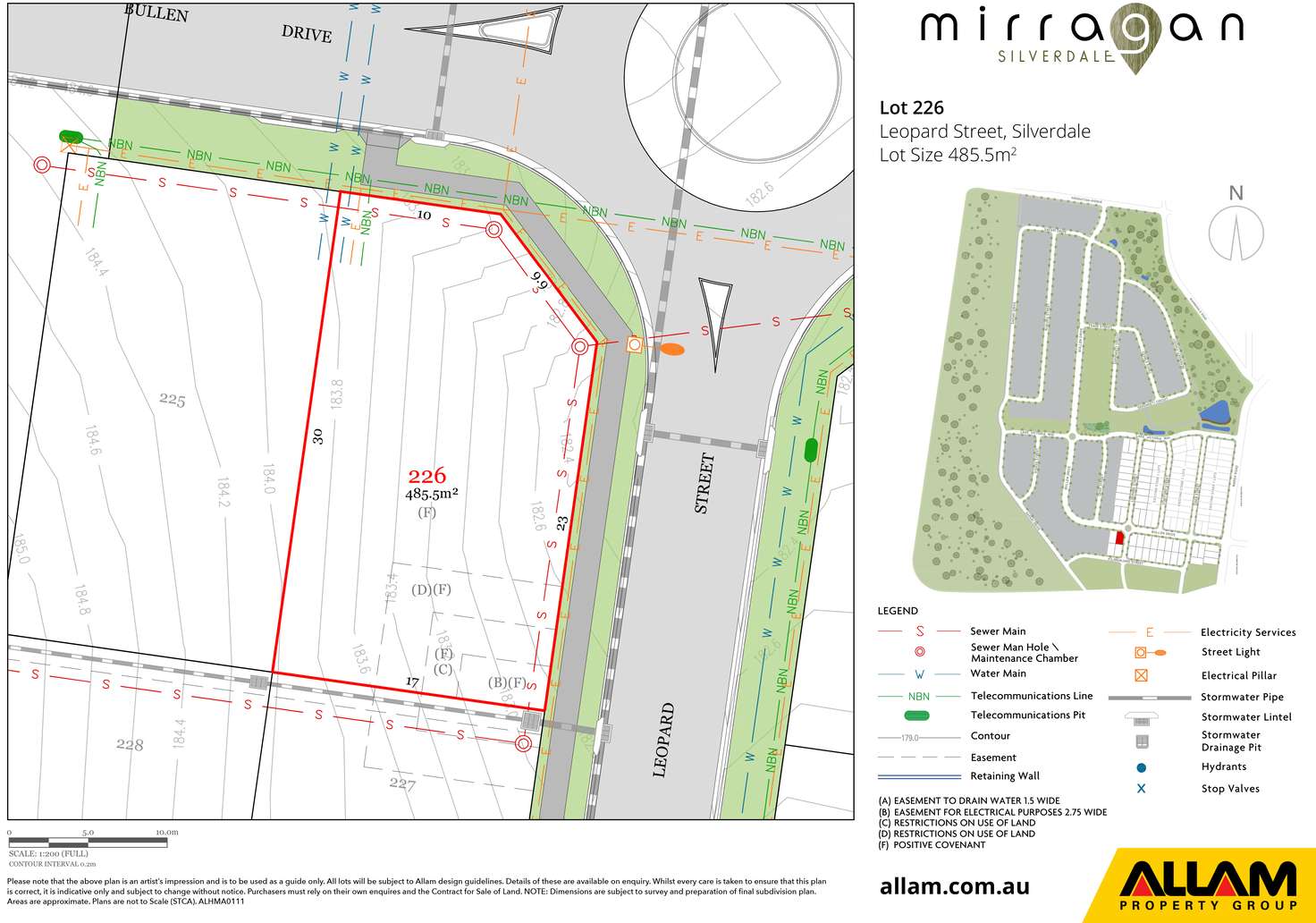 Floorplan of Homely residentialLand listing, LOT 226, Lot 226 Bullen Drive, Silverdale NSW 2752