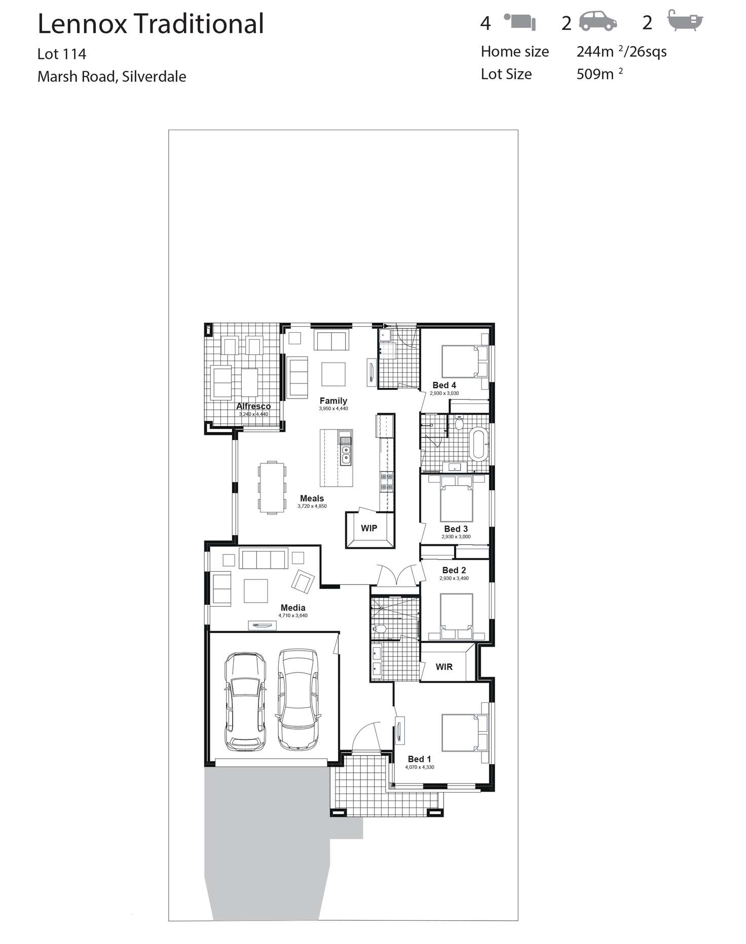 Floorplan of Homely house listing, Lot 114 Marsh Road, Silverdale NSW 2752