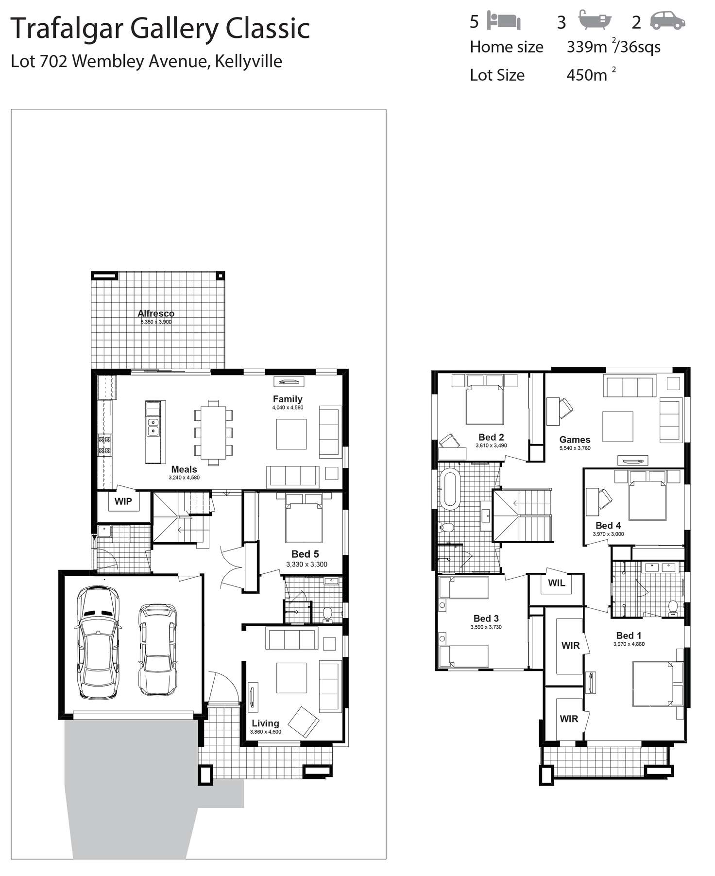 Floorplan of Homely house listing, Lot 702 Wembley Avenue, Kellyville NSW 2155