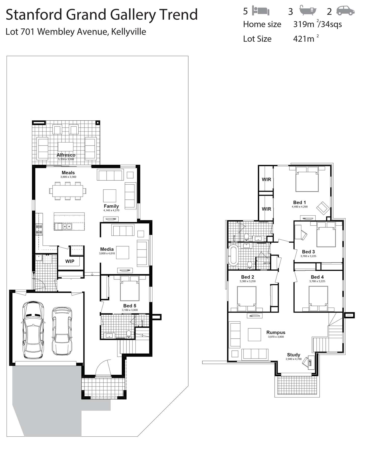 Floorplan of Homely house listing, Lot 701 Wembley Avenue, North Kellyville NSW 2155